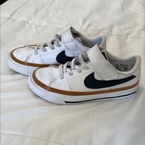 Nike Cory Legacy Sneakers - White/desert Ochre/Gum light brown/black - size 10.5
